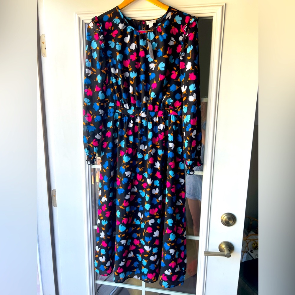 NWT J Crew Long Sleeve Maxi Dress size 6